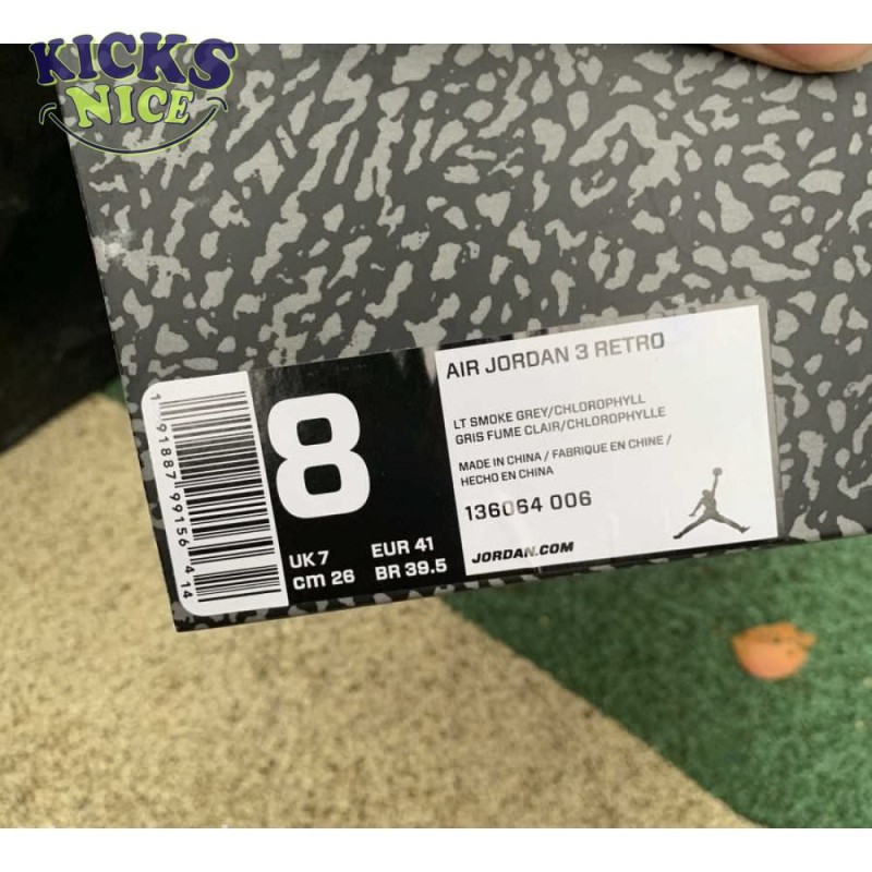 Air Jordan 3 Retro 'Chlorophyll' Size 40-47.5 Air Jordan 3 Retro 'Chlorophyll' Size 40-47.5
