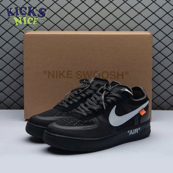 Nike Air Force 1 Low Off-White Black White AO4606 001 Size 36-47.5