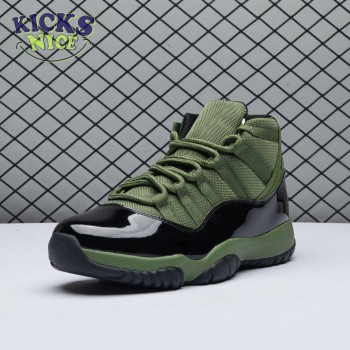 Air Jordan 11 Retro Army Green Black CT8012 300