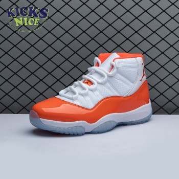 Air Jordan 11 Retro High 72-10 White Orange Size 40-48.5