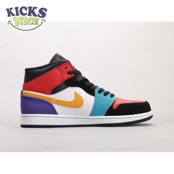 Air Jordan 1 Mid Bred Multi-Color 36-46 Air Jordan 1 Mid Bred Multi-Color 36-46