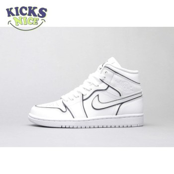 Air Jordan 1 Mid Iridescent Reflective White 36-46