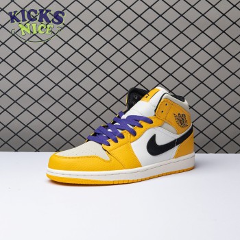 Air Jordan 1 Mid SE Lakers 852542-700 36-46 Air Jordan 1 Mid SE Lakers 852542-700 36-46
