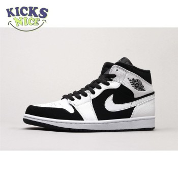 Air Jordan 1 Mid White Black 36-46