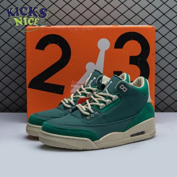 Nina Abney x Air Jordan 3 Retro Bicoastal Black Malachite Fossil FZ7974-300 Size 36-47.5