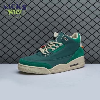 Nina Abney x Air Jordan 3 Retro Bicoastal Black Malachite Fossil FZ7974-300 Size 36-47.5