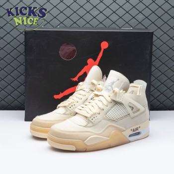Air Jordan 4 RERO x Off-White AJ4 OW Sail 36-47.5