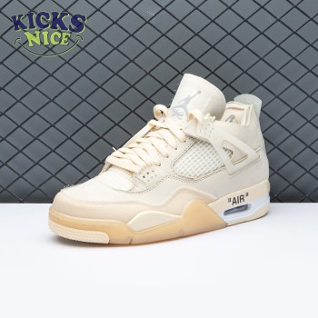 Air Jordan 4 RERO x Off-White AJ4 OW Sail 36-47.5