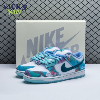 Futura Laboratories x Nike Dunk Low SB 'Bleached Aqua' HF6061 400 Size 36-47.5