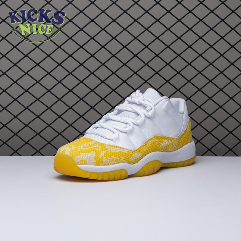 Jordan 11 Retro Low Tour Yellow Snakeskin (Women's) AH7860-107 Size 36-40