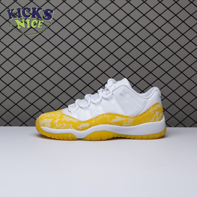 Jordan 11 Retro Low Tour Yellow Snakeskin (Women's) AH7860-107 Size 36-40