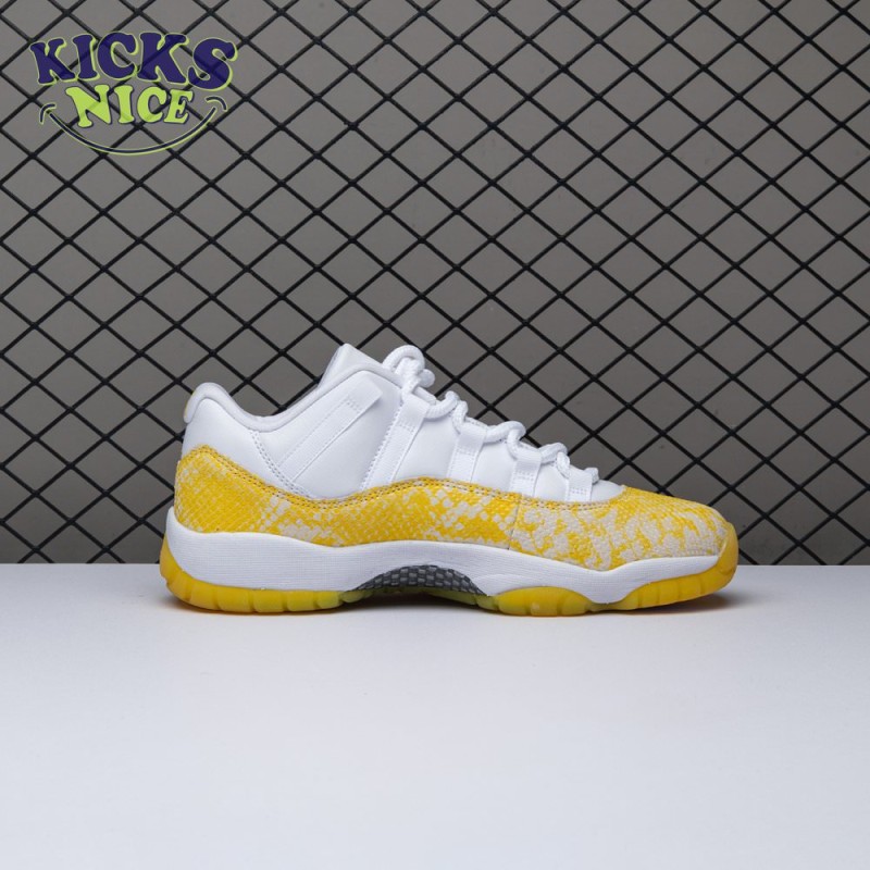 Jordan 11 Retro Low Tour Yellow Snakeskin (Women's) AH7860-107 Size 36-40