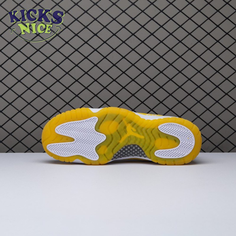 Jordan 11 Retro Low Tour Yellow Snakeskin (Women's) AH7860-107 Size 36-40