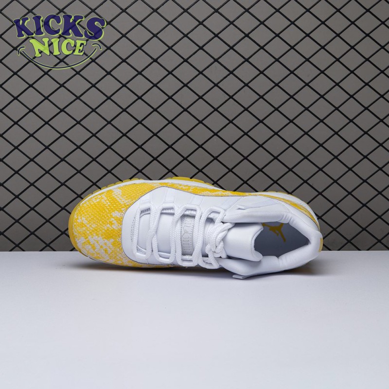 Jordan 11 Retro Low Tour Yellow Snakeskin (Women's) AH7860-107 Size 36-40