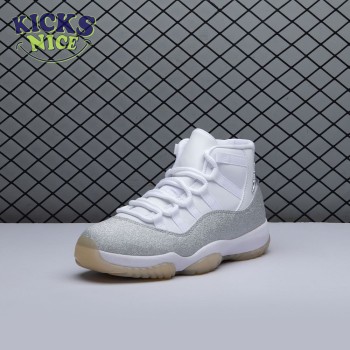 Jordan 11 Retro White Metallic Silver (Women's) AR0715-100 Size 36-44.5
