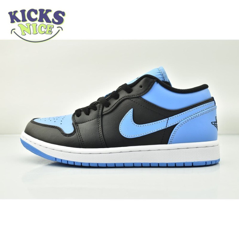 Jordan 1 Low Black University Blue 553558-041 Unisex Size Jordan 1 Low Black University Blue 553558-041 Unisex Size