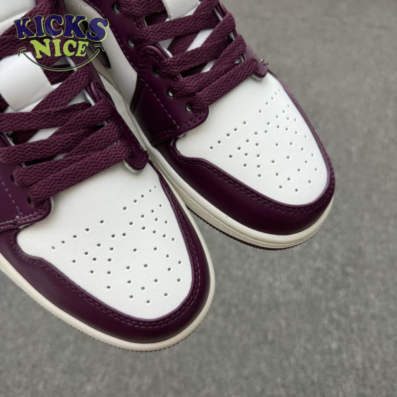 Jordan 1 Low Bordeaux DC0774-161 Unisex Size Jordan 1 Low Bordeaux DC0774-161 Unisex Size