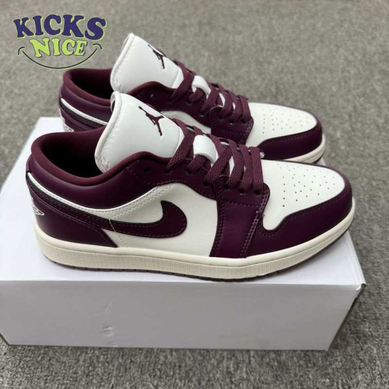 Jordan 1 Low Bordeaux DC0774-161 Unisex Size Jordan 1 Low Bordeaux DC0774-161 Unisex Size
