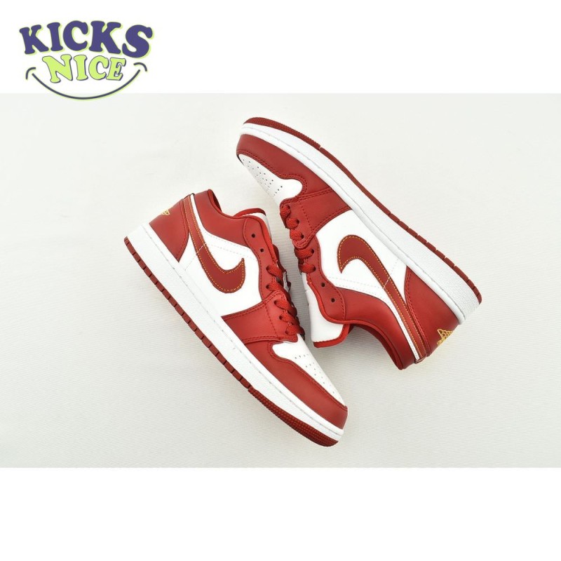 Jordan 1 Low Cardinal Red 553558-607 Unisex Size Jordan 1 Low Cardinal Red 553558-607 Unisex Size