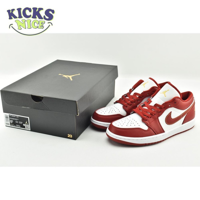 Jordan 1 Low Cardinal Red 553558-607 Unisex Size Jordan 1 Low Cardinal Red 553558-607 Unisex Size