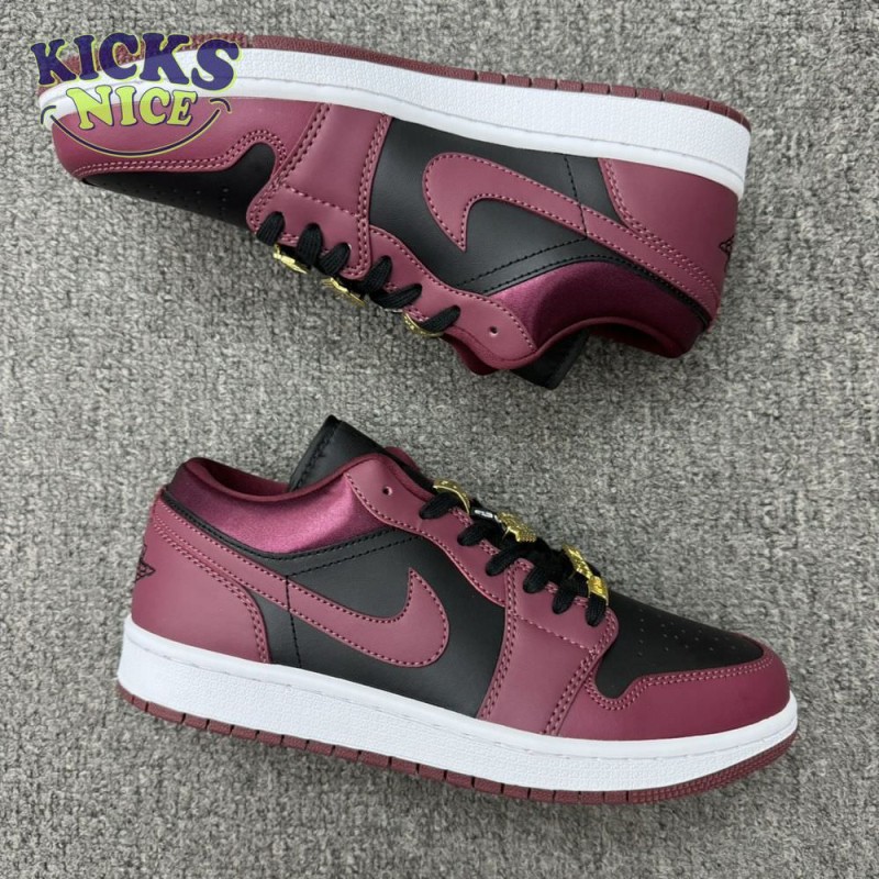 Jordan 1 Low Dark Beetroot Black DB6491-600 Unisex Size Jordan 1 Low Dark Beetroot Black DB6491-600 Unisex Size