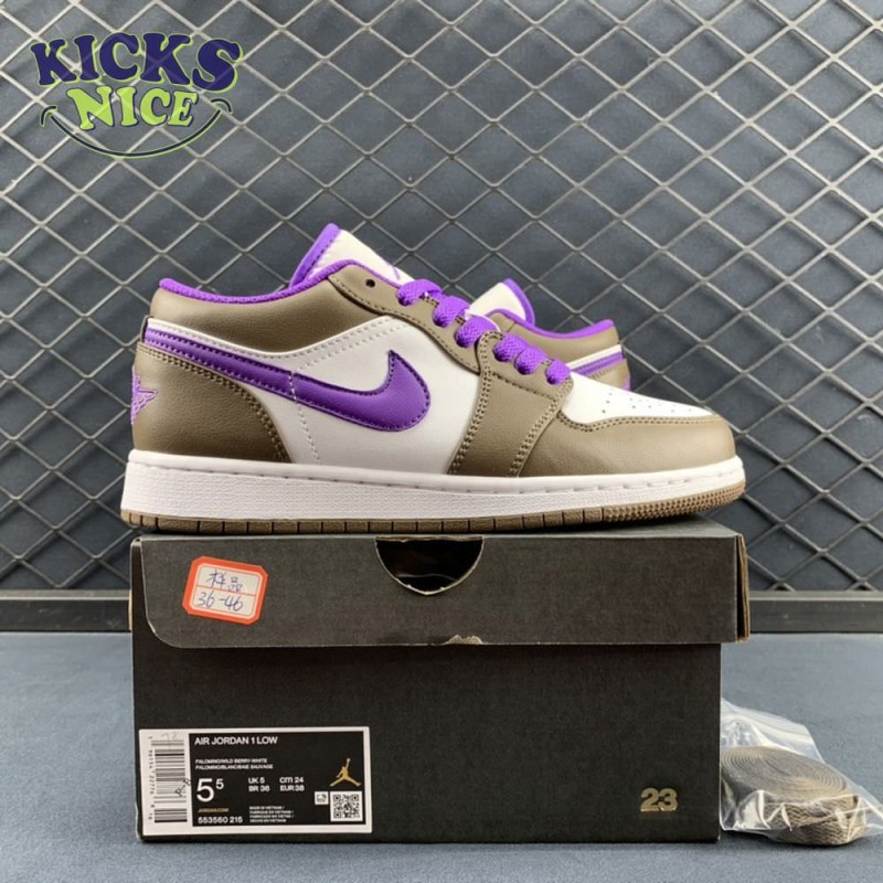 Jordan 1 Low Purple Mocha 553558-215 Size 36-47.5 Jordan 1 Low Purple Mocha 553558-215 Size 36-47.5