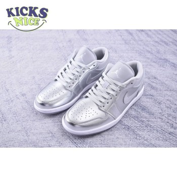 Jordan 1 Low SE Metallic Silver WMNS Unisex Size