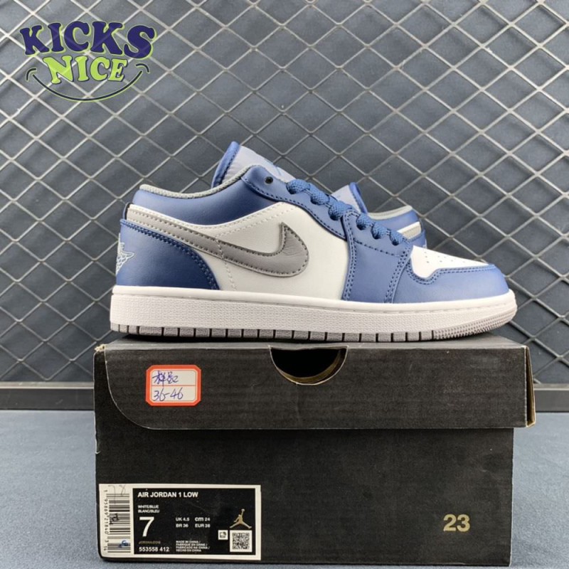 Jordan 1 Low True Blue 553558-412 Size 36-47.5 Jordan 1 Low True Blue 553558-412 Size 36-47.5