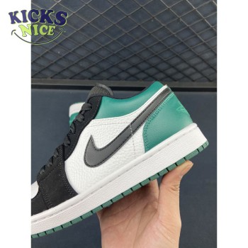 Jordan 1 Low White Black Mystic Green 553558-113 Unisex Size Jordan 1 Low White Black Mystic Green 553558-113 Unisex Size