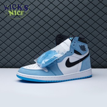 Jordan 1 Retro High White University Blue Black Size 36-47.5 Jordan 1 Retro High White University Blue Black Size 36-47.5