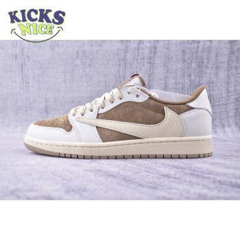 Jordan 1 Retro Low OG SP Travis Scott Sail Shy Pink DM7866-106 Unisex Size