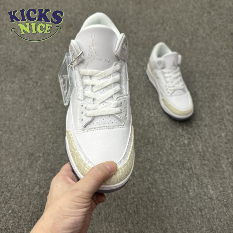 Jordan 3 Retro Pure White 136064-111 Unisex Size Jordan 3 Retro Pure White 136064-111 Unisex Size
