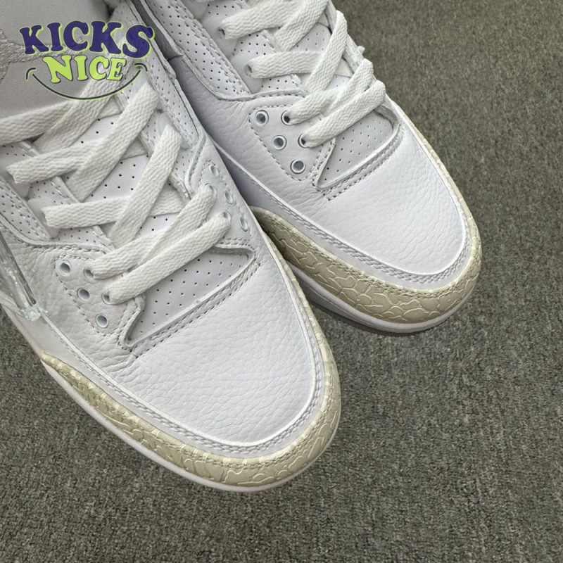 Jordan 3 Retro Pure White 136064-111 Unisex Size Jordan 3 Retro Pure White 136064-111 Unisex Size