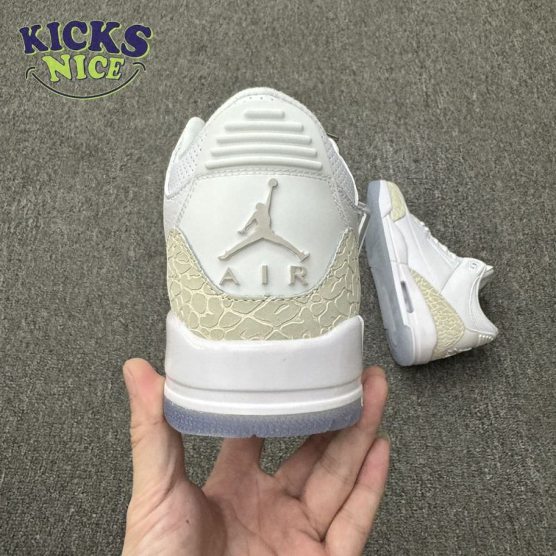 Jordan 3 Retro Pure White 136064-111 Unisex Size Jordan 3 Retro Pure White 136064-111 Unisex Size
