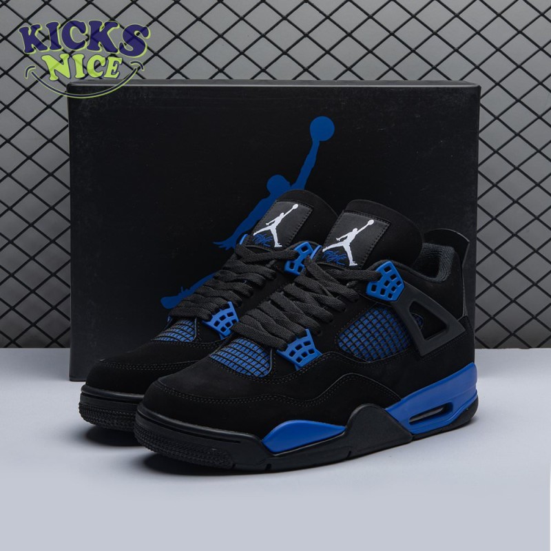 Jordan 4 Retro Black Blue Size 40-47.5 Jordan 4 Retro Black Blue Size 40-47.5