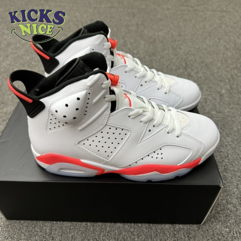 Jordan 6 Retro Infrared White 384664-123 Jordan 6 Retro Infrared White 384664-123