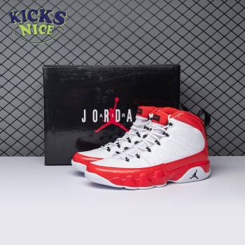 Jordan 9 Retro White Gym Red 302370-160 Size 40-47.5