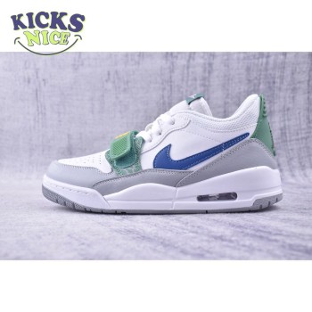 Jordan Legacy 312 Low White Pine Industrial Blue CD9054-140 Unisex Size