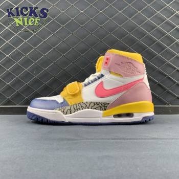 Jordan Legacy 312 White Coral Pink French Blue FD9909-161 Jordan Legacy 312 White Coral Pink French Blue FD9909-161