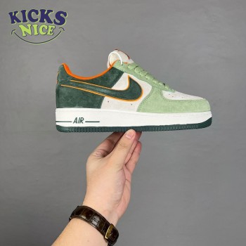 Nike Air Force 1 '07 Low Dark Green White Orange LF8989-777 Unisex Size