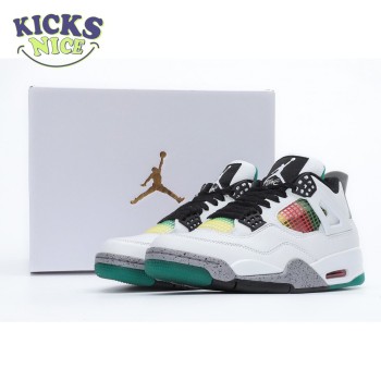 Nike Air Jordan 4 Retro Lucid Green Rasta SP36-46