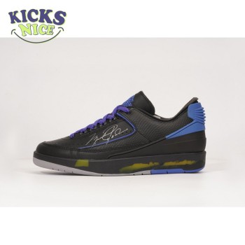 OFF-WHITE x Jordan 2 Retro Low SP Black Blue SIZE: 40-47.5