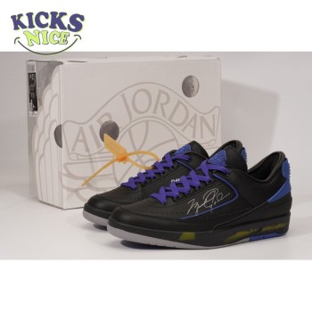 OFF-WHITE x Jordan 2 Retro Low SP Black Blue SIZE: 40-47.5 OFF-WHITE x Jordan 2 Retro Low SP Black Blue SIZE: 40-47.5