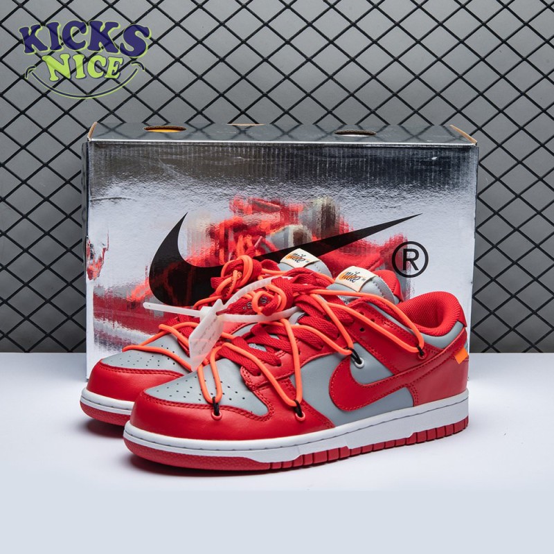Off-White x Dunk Low 'University Red' Size 40-47.5 Off-White x Dunk Low 'University Red' Size 40-47.5