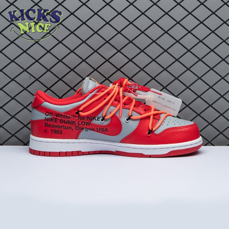 Off-White x Dunk Low 'University Red' Size 40-47.5 Off-White x Dunk Low 'University Red' Size 40-47.5