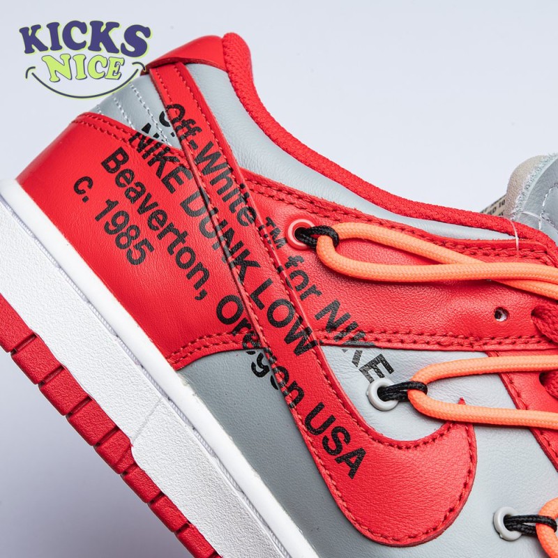 Off-White x Dunk Low 'University Red' Size 40-47.5 Off-White x Dunk Low 'University Red' Size 40-47.5