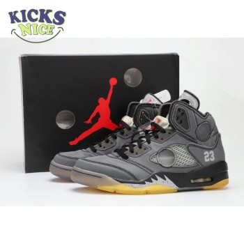 Off-white x Air Jordan 5 retro SP black cicada wing 36-47.5
