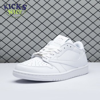 Travis Scott x Air Jordan 1 Low Triple White DM7866 292 Size 36-47.5